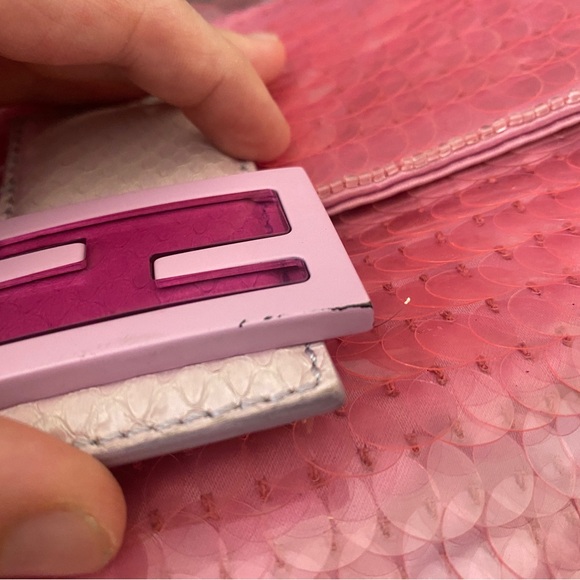 Fendi 1997 Baguette Pink Sequin Rare 2021 - Picture 5 of 16